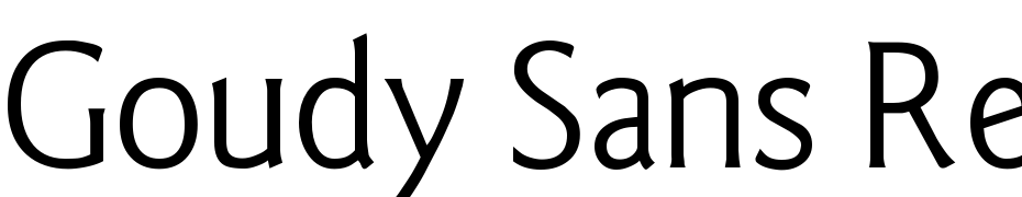 Goudy Sans Regular Font Download Free